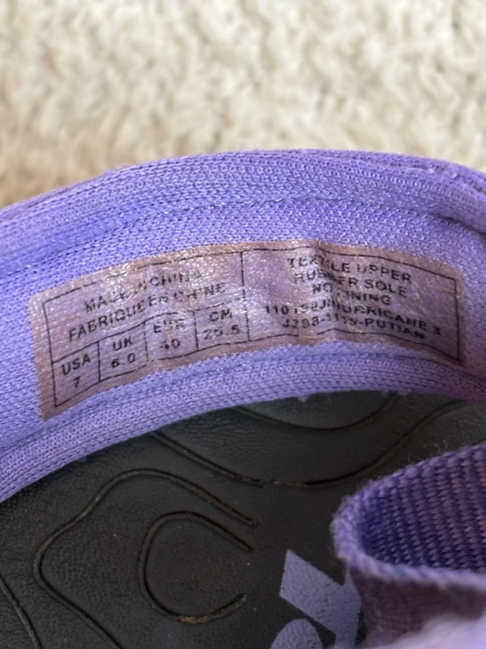 Teva Sandals Womens 7 Purple Black Hurricane 3 Strappy Open Toe Sport Shoe